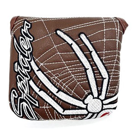 ゴルフヘッドカバー パターカバー マグネット付け マレット用 オデッセイ２ボール・テーラーメイド スパイダー spider 黒 赤 緑 白 紺 ブラウン 送料無料 |  | 06