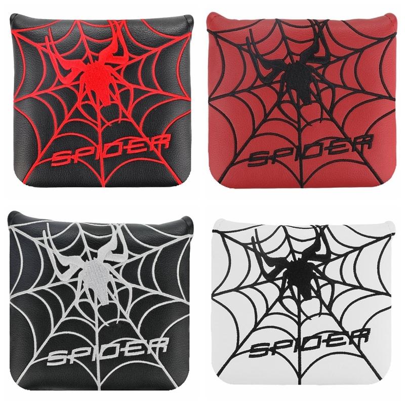 スパイダーブレード パター ヘッドカバー付き パターカバー ゴルフヘッドカバー マレット用 オデッセイ2ボール