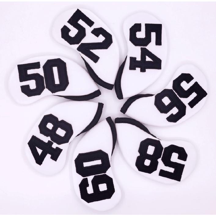 最大56%OFFクーポン ヘッドカバー 52°ウエッジ ゴルフ Number白色 1個 送料無料 ヘッドカバー★48°ウエッジ★ゴルフ★Number白色★1個(送料無料)
