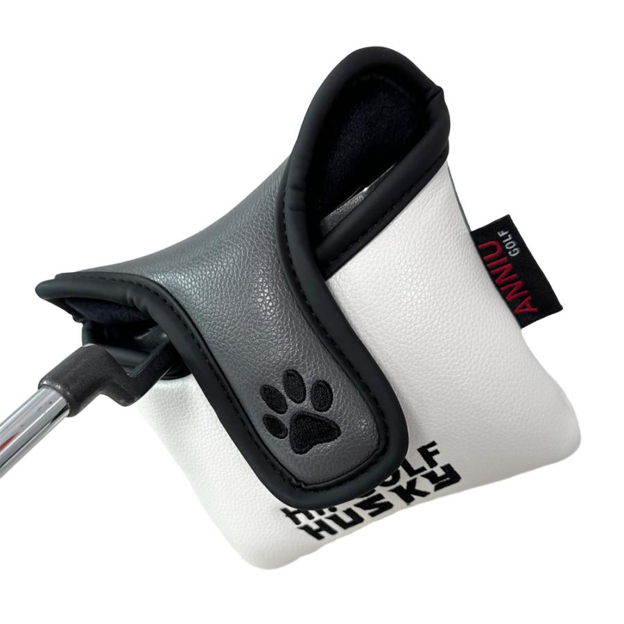 パターカバー ゴルフヘッドカバー マレット用 オデッセイ2ボール