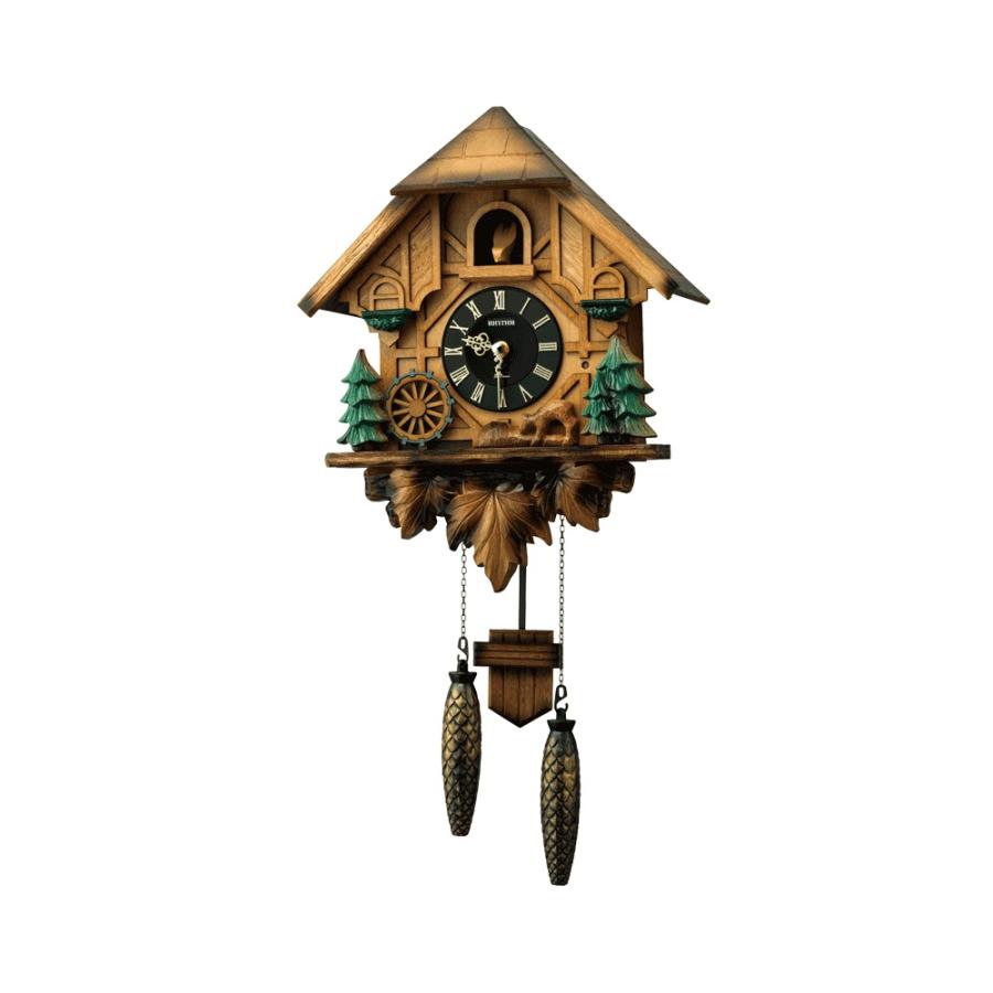 RHYTHM カッコーティンバー ふいご式カッコー 自動鳴り止めセンサー