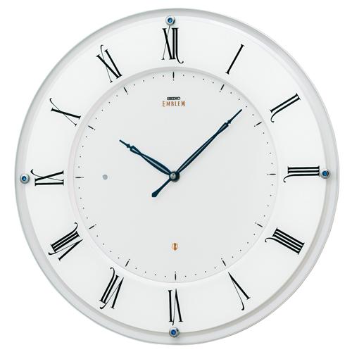 SEIKO EMBLEM 薄型電波クロック ハイグレードクロック ローマ数字 セイコー エムブレム 薄型 壁掛け時計 | SEIKO | 01