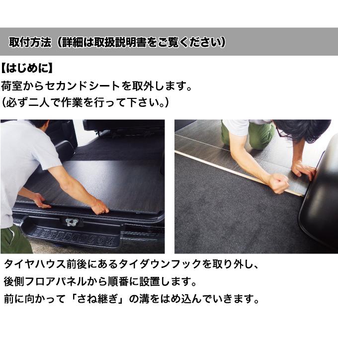 ハイエース ハイエース200系 標準DX3/6人用 床張りキット フルフロア