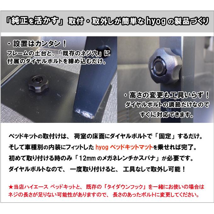 ハイエース ベッドキット用ベッドフレームのみ 標準・ワイド・DX ハイエース ベッドキット用ベッドフレームのみ 標準・ワイド・DX