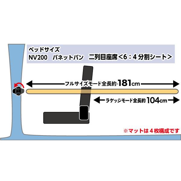 NV200 バネットバン ベッドキット [パンチカーペット] 荷室棚 DX/VX/GX hyog製 DX/VX/GX NV200 バネットバン ベッドキット パンチカーペット