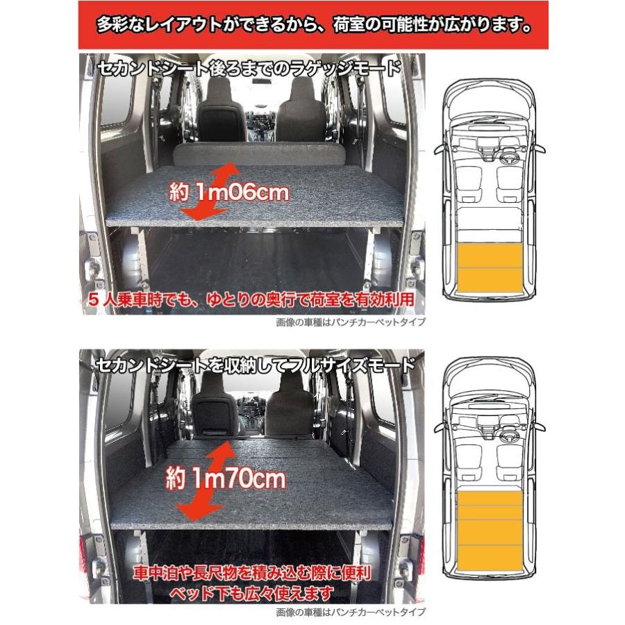 日産（NISSAN） NV200 バネットワゴン ベッドキット [硬質マット