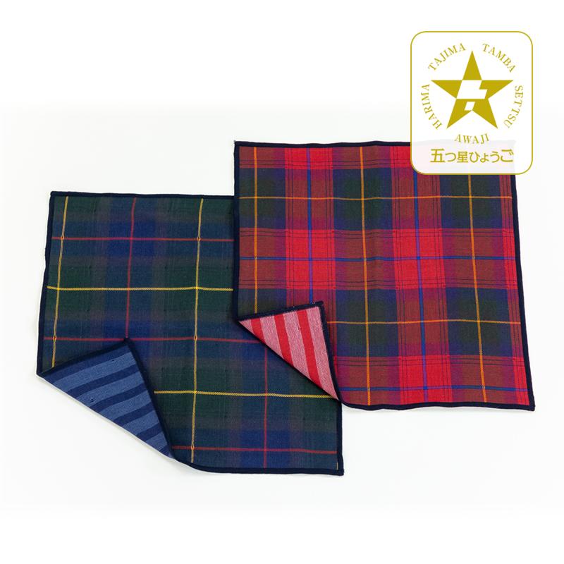 藤原染工」播州織トリプルガーゼ ハンカチ : ひょうごの特産品 - 通販