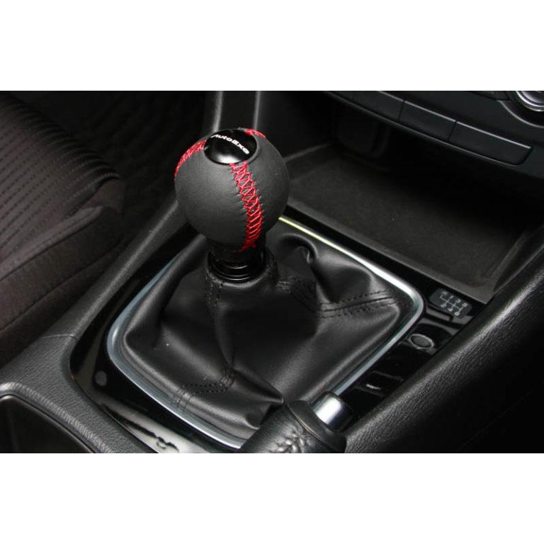 オートエグゼ(AUTOEXE) シフトノブ レッドステッチ 球形状・本革 MT車 