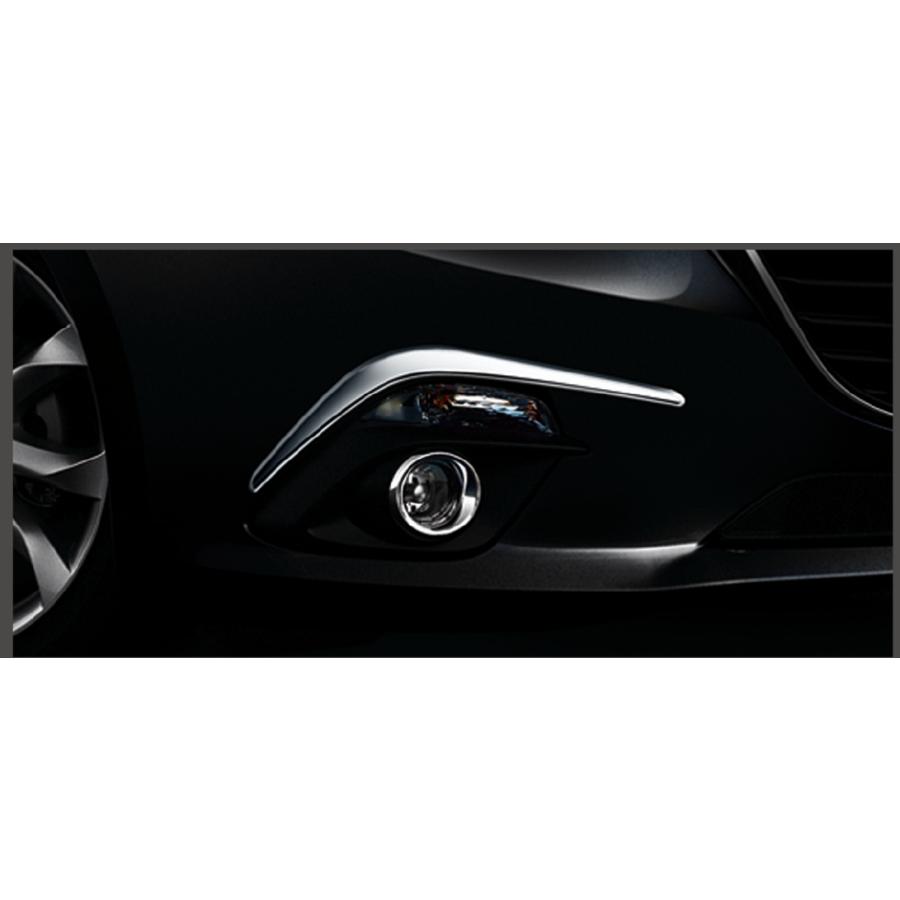 マツダ アクセラ BM &BY専用 フロント バンパー ガーニッシュ マツダ（Mazda） ダムド(DAMD) フロントバンパーガーニッシュ(メッキ