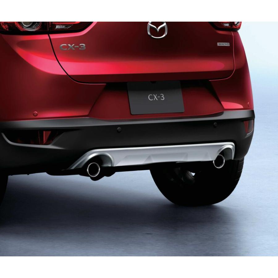 ＃【　CX-3リアコンビガーニッシュ　】＜メーカー純正オプション品(DAMD製)＞左右 全4パーツ CX-3 KENSTYLE リアリフレクターガーニッシュ（メッキ） マツダ純正