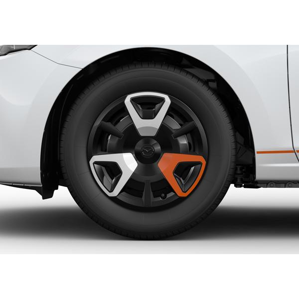マツダ（Mazda） フルホイールキャップセット(レーシングオレンジ