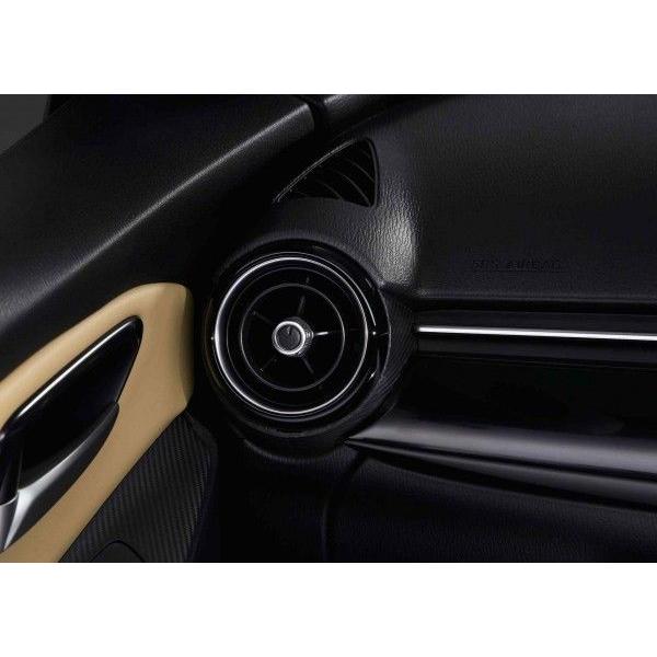 マツダ（Mazda） エアコンルーバー（サテンクロームメッキ）3個セット