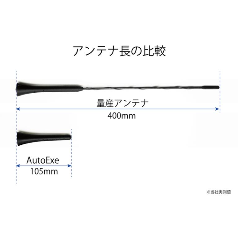 オートエグゼ(AUTOEXE) ヘリカルショートアンテナ NDロードスター NCロードスター MND1470 (MND1460後継品) ポスト投函｜hyogoparts｜04