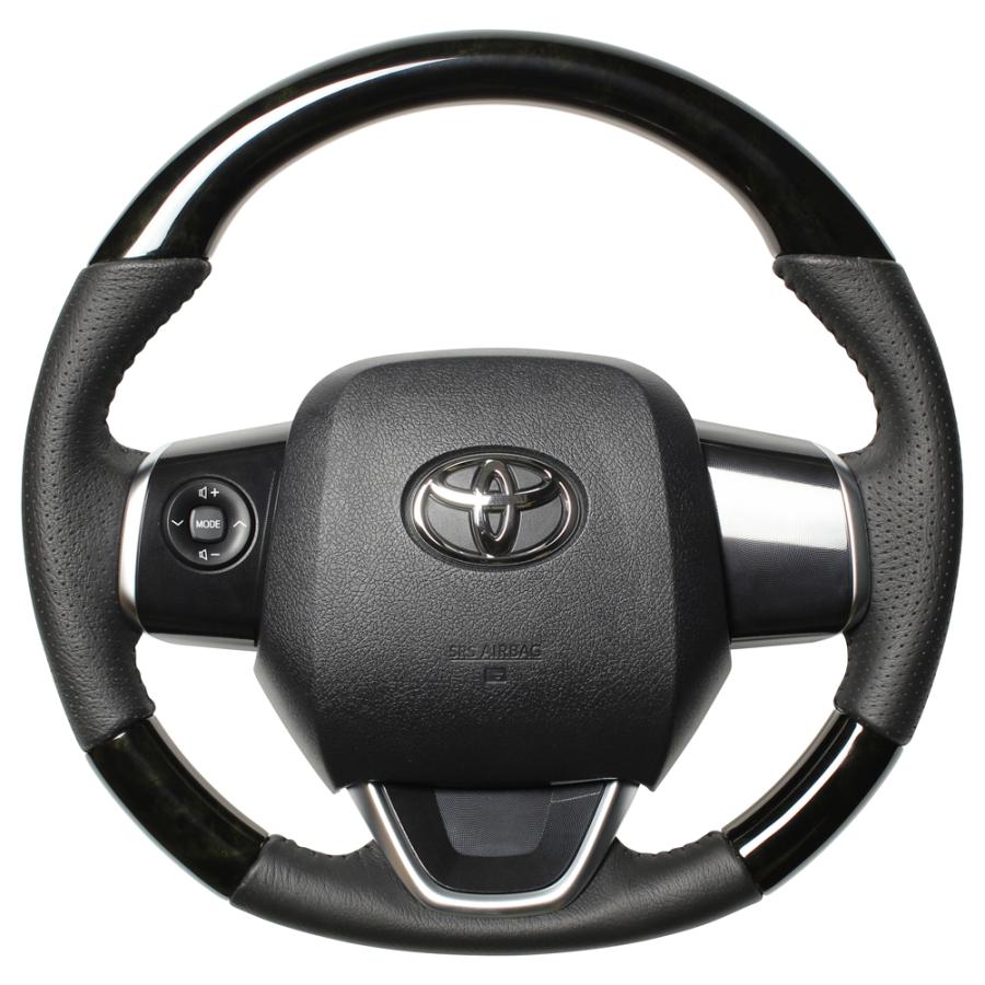 REAL（レアル） ステアリングハンドル ブラックウッド ブラック