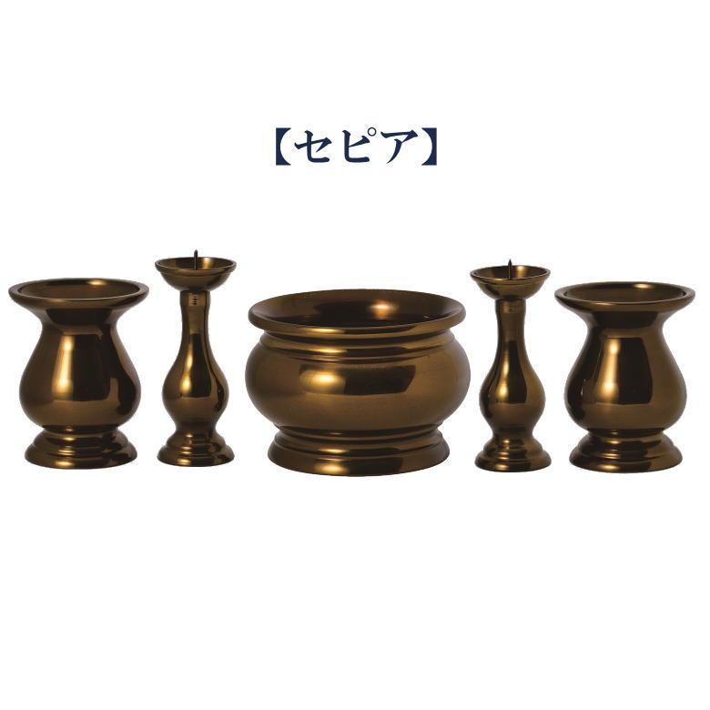 東型 五具足セット 2.5寸 あずまがた 仏具 香炉 花立 灯立 東型 五具足セット 2.5寸 あずまがた 仏具 香炉 花立 灯立