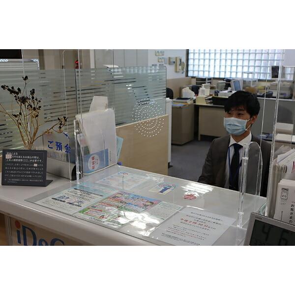 飛沫感染予防 アクリル パーテーション ネジ式タイプ(声通し穴付き) 板