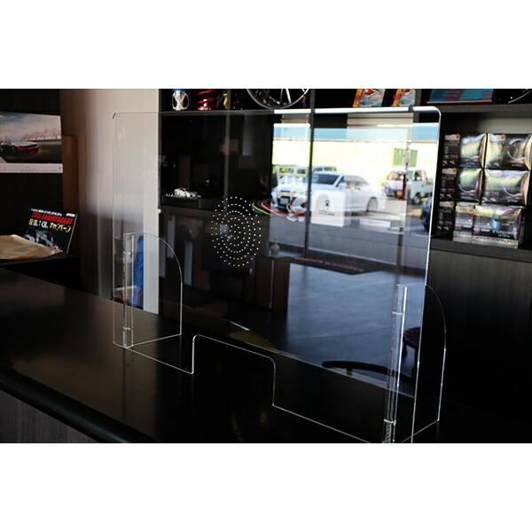飛沫感染予防 アクリル パーテーション ネジ式タイプ(声通し穴付き) 板