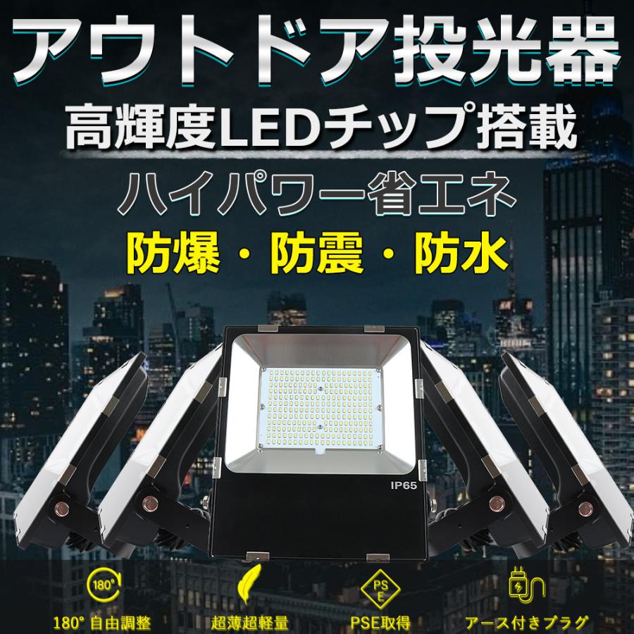 6個セット】LED投光器 500W 5000W相当 超高輝度100000lm 高天井用led