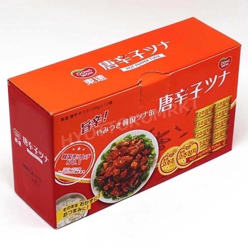 東遠 唐辛子ツナ 旨辛！ やみつき韓国ツナ缶 大容量 100g×12個 韓国