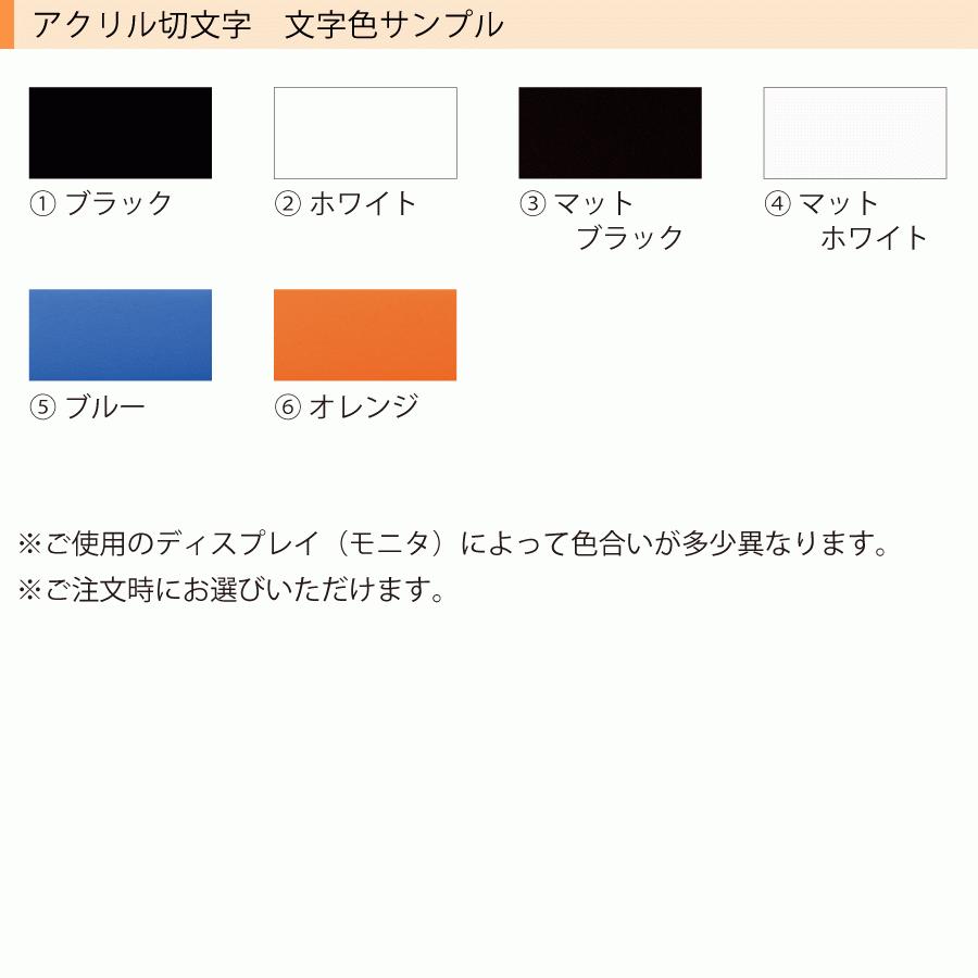 アクリル切文字 表札 マンション カタカナ ステンレス 凸文字 145×58ミリ A04｜hyousatsu-net｜07