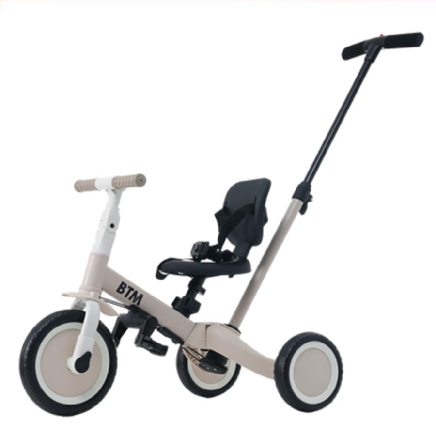 4in1 子供用三輪車 三輪車のりもの 押し棒付き おもちゃ 乗用玩具 ベビーカー かじとり キッズ 幼児 自転車 乗用玩具 1-5歳 ペダル付き コントロールバー付きの画像