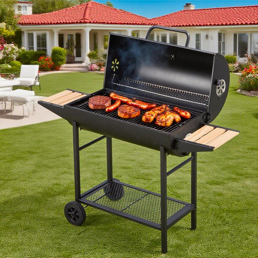 バーベキューコンロ BBQコンロ 3WAY 8-12人用 温度計で検温可能 ロース