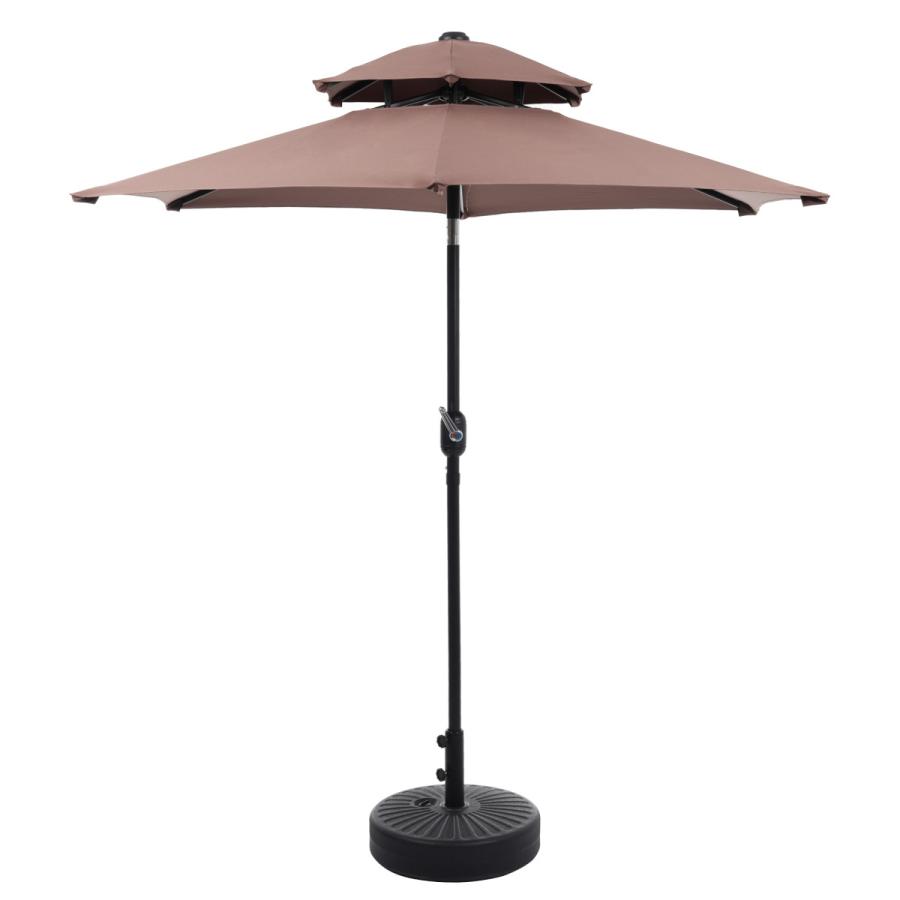 パラソル 直径220cm ベース付き シンプルデザインパラソル+ベース