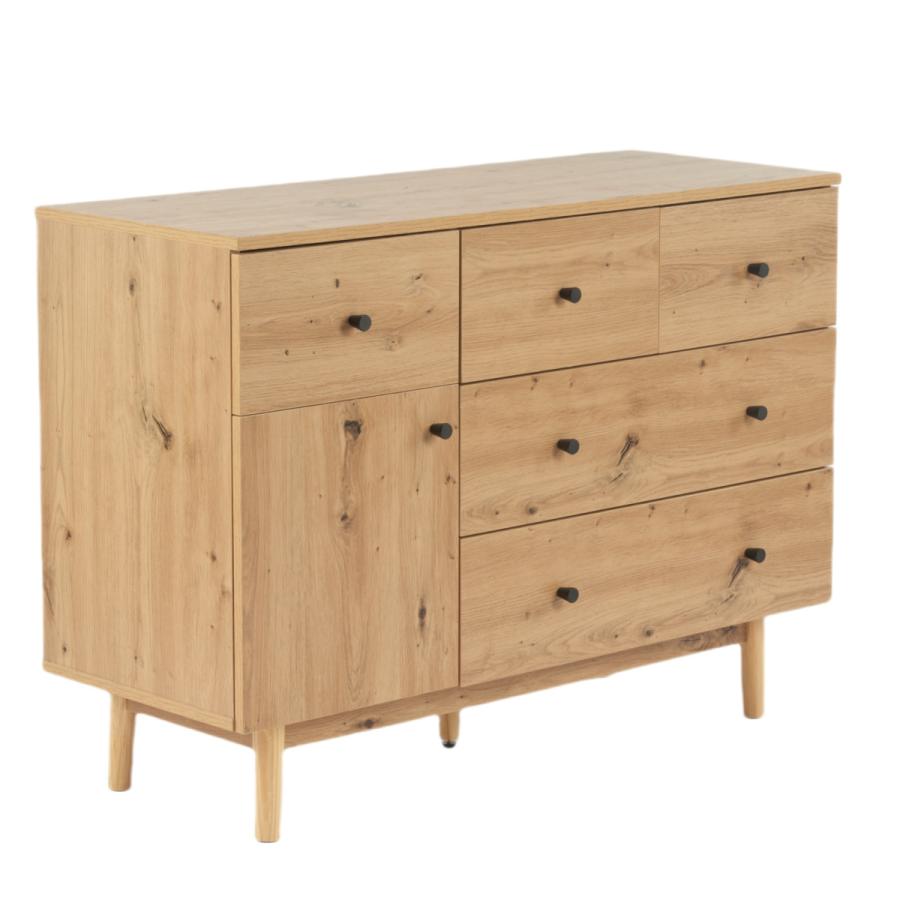 キャビネット サイドボード チェスト リビング収納 引き出し5杯