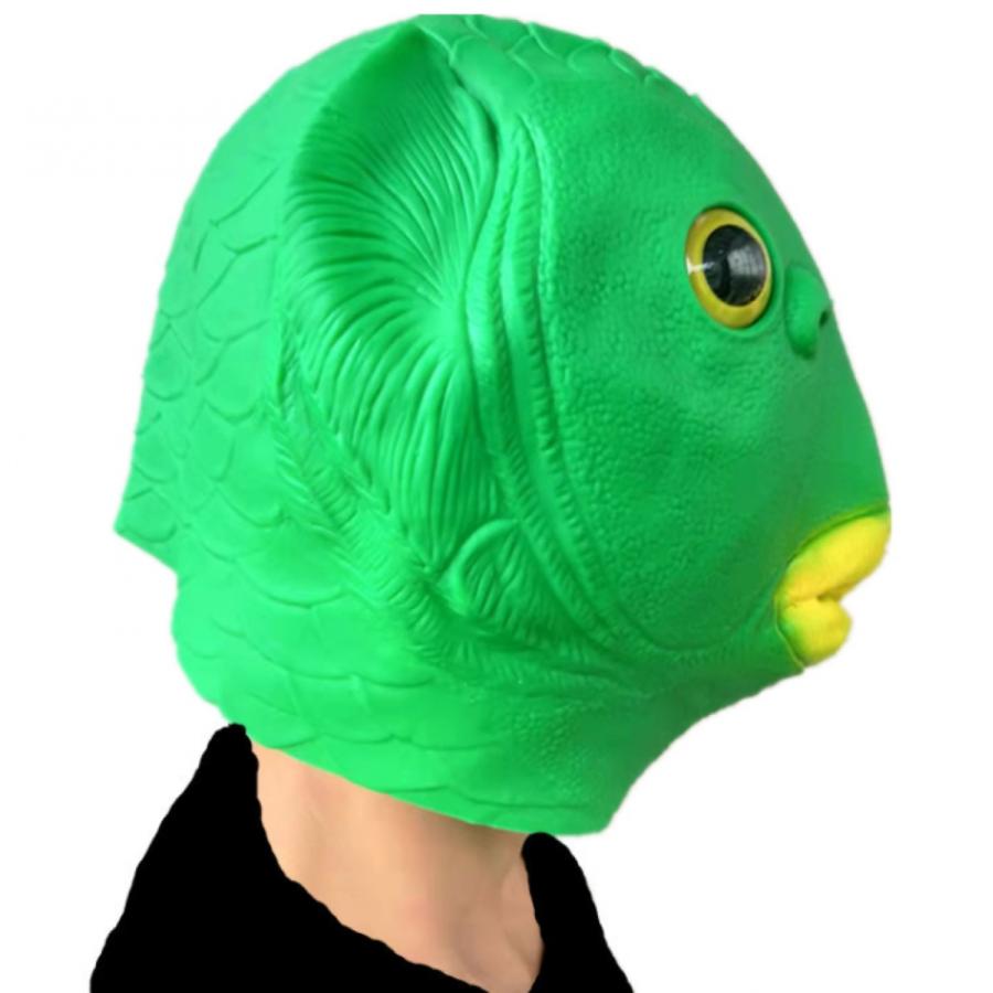 半魚人マスク 魚の被り物 緑の魚仮面 お面 キモカワ コスプレ パーティグッズ 忘年会 大人気マスク グリーンフィッシュマスク 被り物 魚マスクリアルマスク Mj2101 Hyou Store 通販 Yahoo ショッピング
