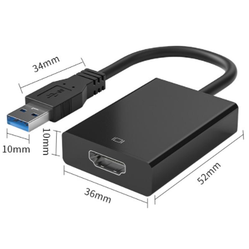 USB3.0 HDMI 変換 アダプタ5Gbps高速伝送 1080P対応 USB 3.0 to HDMI 変換アダプタ 変換器 変換コネクタ 1080P USB HDMI ケーブル USB HDMI 変換コネクタ｜hyoustore｜05