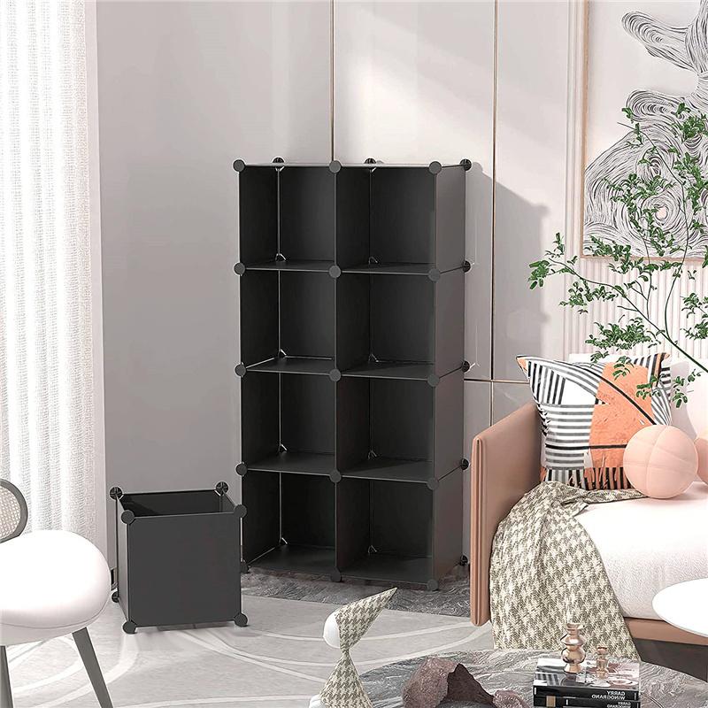 おすすめ 本棚 収納棚 組み立て式 棚 ラック 6ボックス 薄型 オープンラック 衣類収納ボックス 大容量 Diy おしゃれ 衣類収納 アレンジ自由 省スペース ブラック Supplystudies Com