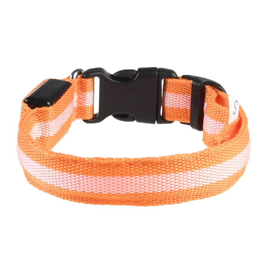 光る首輪 犬用首輪 猫用首輪 サイズ調節可 発光首輪 ３モード ペッド首輪 電池付属 | ブランド登録なし | 04