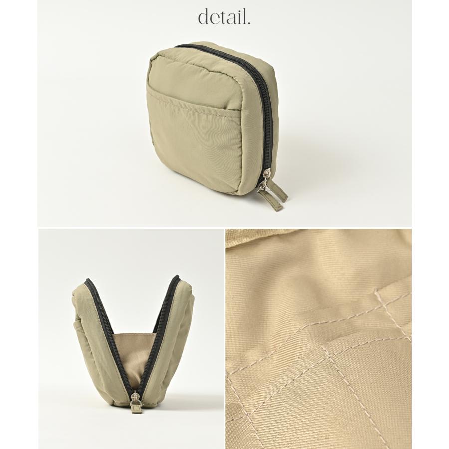 メイクポーチ 化粧ポーチ 小物入れ 自立 仕切り付き マチあり スクエア