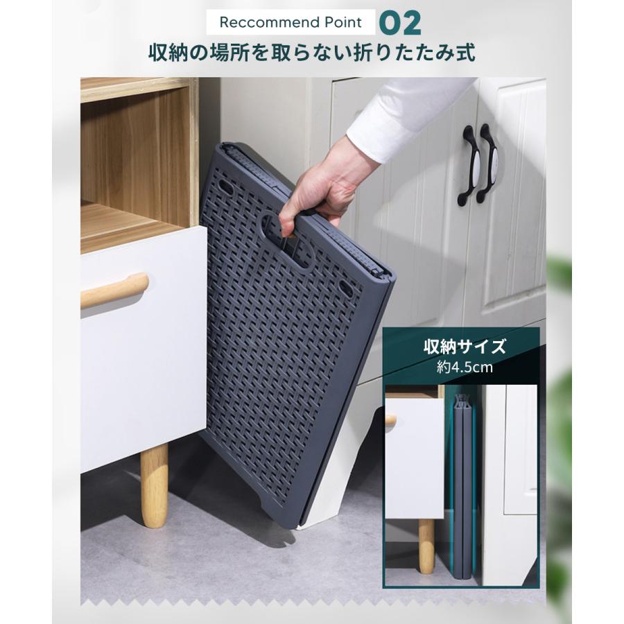 ランドリーバスケット 洗濯かご 折りたたみ 軽量 スリム 大容量 コンパクト  洗濯カゴ 洗濯機横 省スペース 軽い 収納 洗濯 かご カゴ ランドリー バスケット | ブランド登録なし | 03