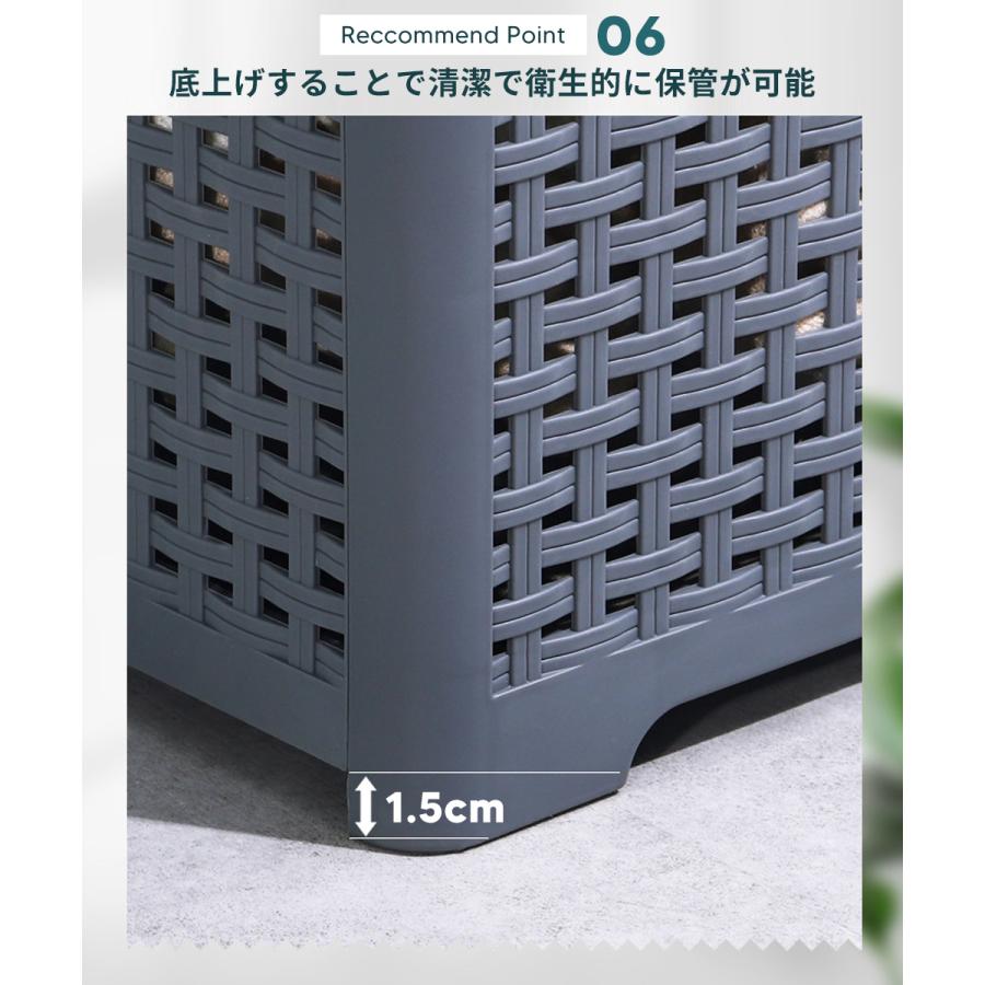 ランドリーバスケット 洗濯かご 折りたたみ 軽量 スリム 大容量 コンパクト  洗濯カゴ 洗濯機横 省スペース 軽い 収納 洗濯 かご カゴ ランドリー バスケット | ブランド登録なし | 07