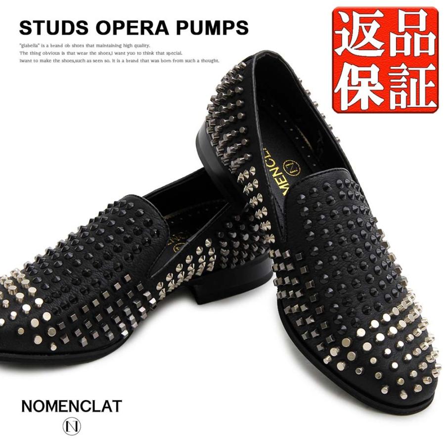 人気の 600個以上のスタッズを手打ちした渾身のオペラパンプス 送料無料 セール オープン記念 V系 ヴィジュアル系 ロック モード シューズ メンズ シューズ Www Rankinengineering Com