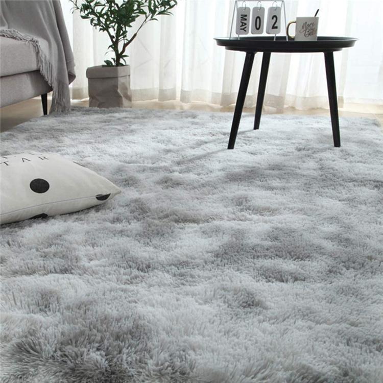 ラグ カーペット 抗菌 防臭 ラグマット洗える 6畳1畳 滑り止め 120×160cm 厚み1.5cm 毛足4cm 暖かい 防音 低反発 絞り染 ブラウン グレー カーキ | ブランド登録なし | 04