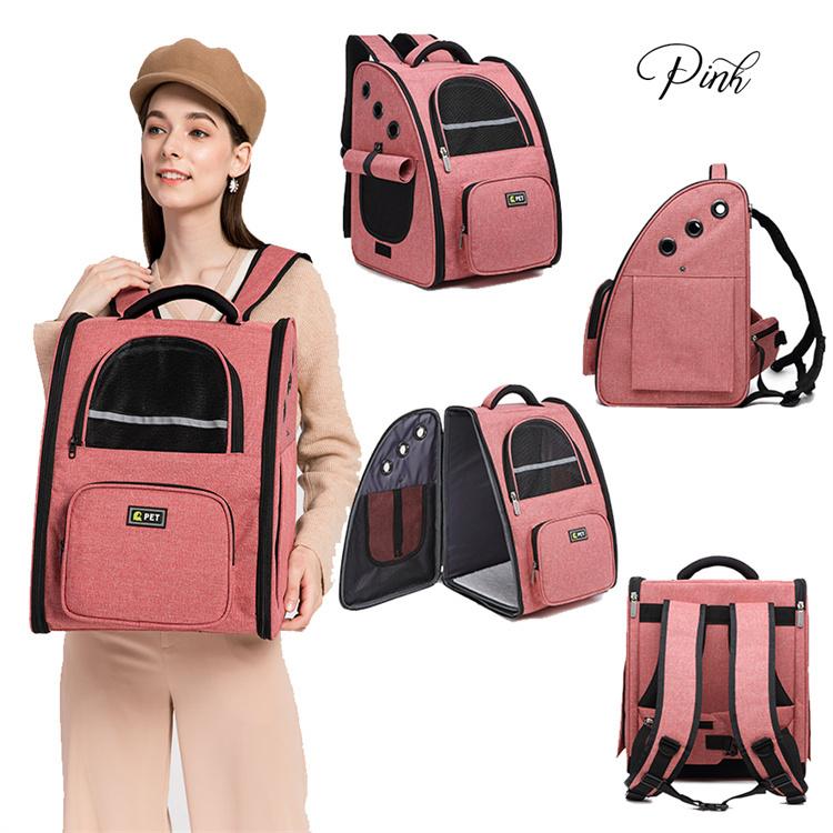 猫 キャリーバッグ 機内持ち込み リュック ペット 犬 キャリーケース 小型犬 キャリーバッグ ネコ ニャンコ 型崩れにくい 耐荷重6kg メッシュ窓3つ マット付き | ブランド登録なし | 13