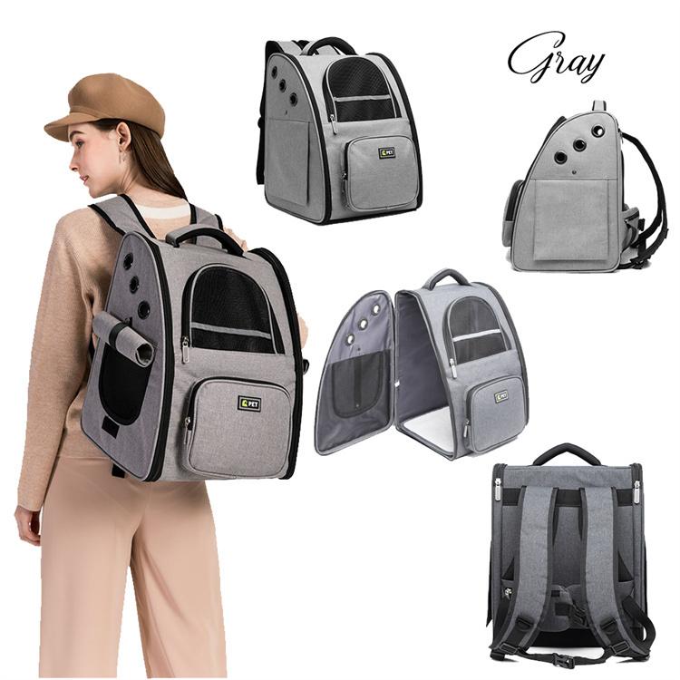 猫 キャリーバッグ 機内持ち込み リュック ペット 犬 キャリーケース 小型犬 キャリーバッグ ネコ ニャンコ 型崩れにくい 耐荷重6kg メッシュ窓3つ マット付き | ブランド登録なし | 14