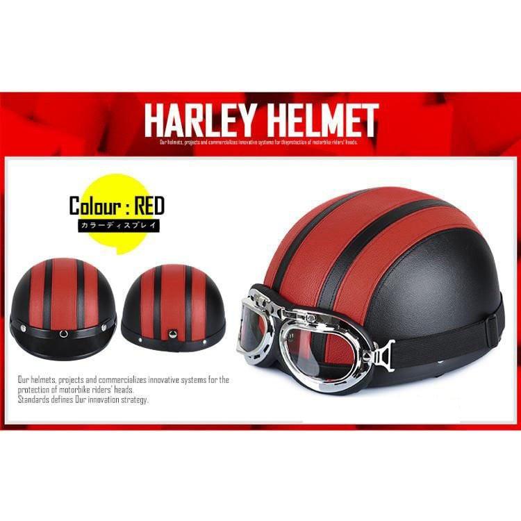 ハーフヘルメット バイク ゴーグル付け 半帽型ヘルメット 自転車ヘルメット 男女兼用 ハーレー オフロードバイク 飾り用 おしゃれ かっこいい 春夏 最新 軽便 Helm001 Hypオンラインショップ 通販 Yahoo ショッピング