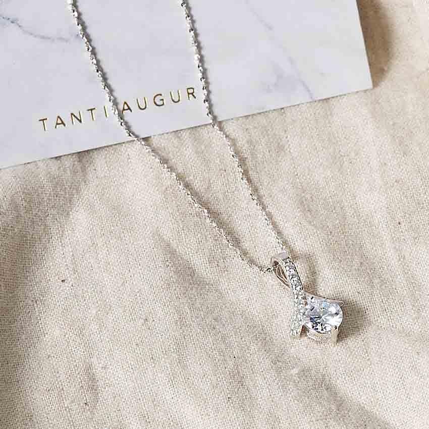 ネックレス レディース 代 30代 オシャレ シンプル 40代 アレルギー シルバー 人気 ジルコニア デザイン 一粒 大粒 Hypac 053 Hypオンラインショップ 通販 Yahoo ショッピング