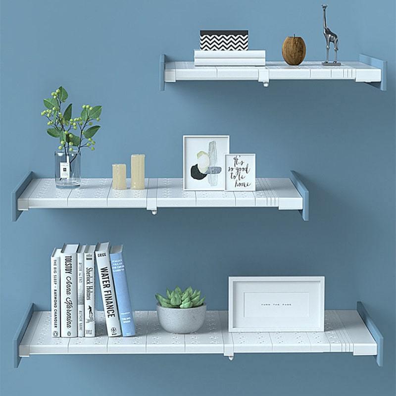 伸縮 棚 つっぱり伸縮棚 つっぱりだな 突っ張り棚 ツッパリ棚 つっぱり 収納 伸縮棚 取付簡単 一人暮らし 収納 強力 固定 壁面 収納棚 キッチン 棚板 スリム | ブランド登録なし | 12