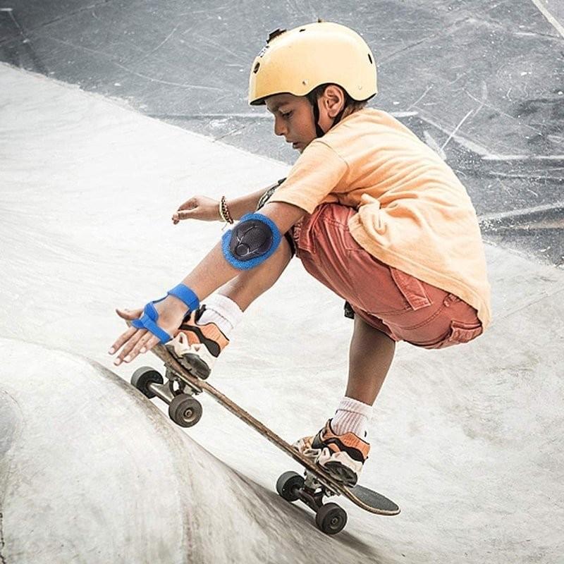 自転車用プロテクター キッズ プロテクター 6点セット 膝肘手首 保護パッド 子供用 スケボープロテクター インラインスケート | ブランド登録なし | 13