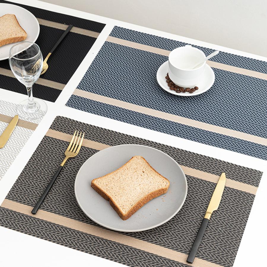 ランチョンマット 北欧 4枚セット おしゃれ 洗える 撥水 撥油 汚れ 傷防止 敷物 テーブルクロス インテリア ランチマット 食卓 プレースマット 撥水加工 | ブランド登録なし | 14