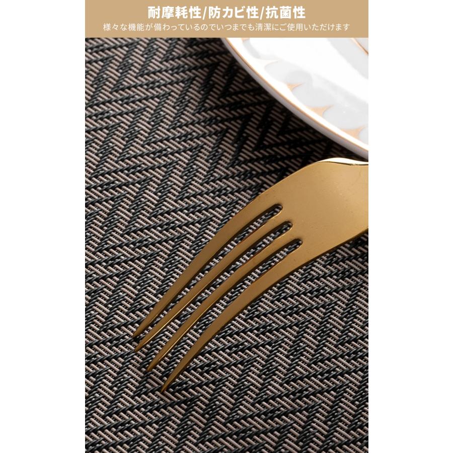 ランチョンマット 北欧 4枚セット おしゃれ 洗える 撥水 撥油 汚れ 傷防止 敷物 テーブルクロス インテリア ランチマット 食卓 プレースマット 撥水加工 | ブランド登録なし | 05