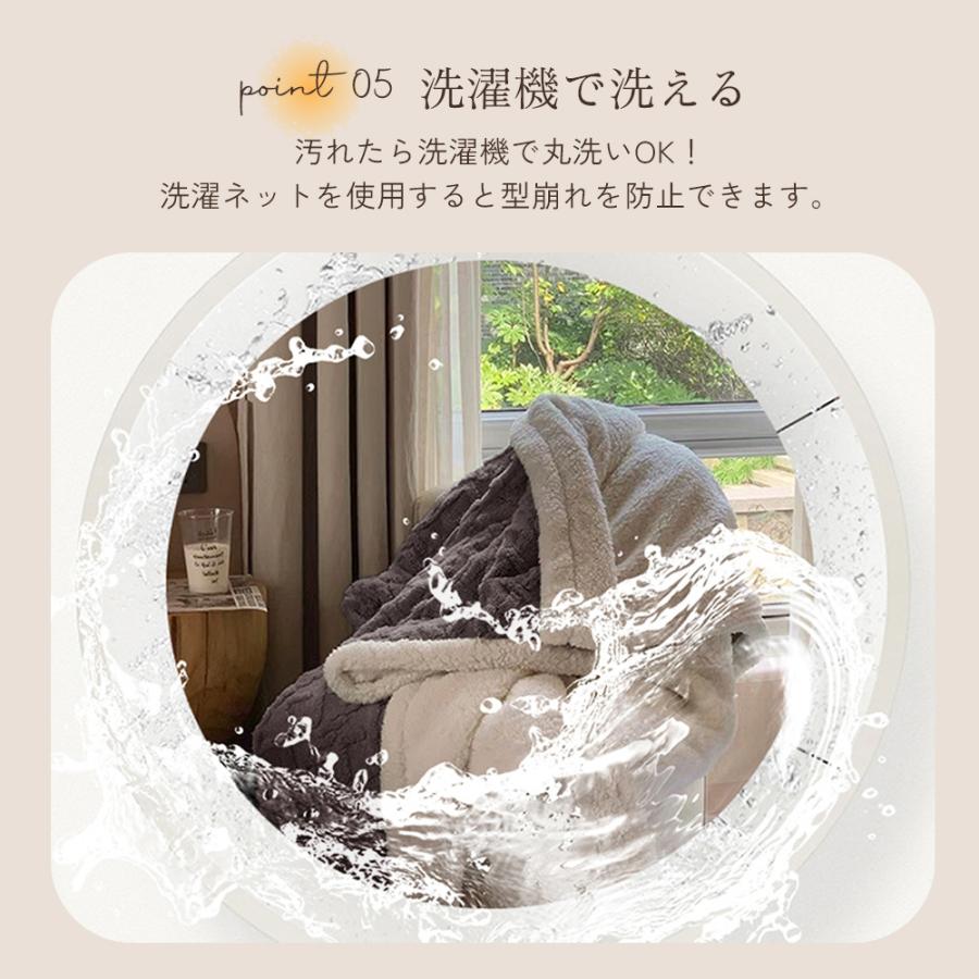 ブランケット ハーフケット 100×150cm 北欧風 ふわもこ二枚合わせ フランネル 裏シープボア 厚手 洗える 暖かい 防寒 ひざ掛け ソファーケット 冬用 毛布 |  | 10