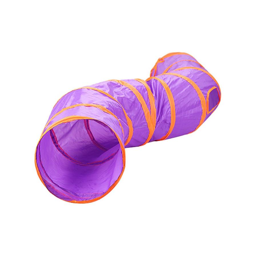 キャットトンネル 猫トンネル プレイトンネル 猫おもちゃ ストレス発散 運動不足 ２穴付き おもちゃ S型 折りたたみ 直径25CM 中大型猫使え | ブランド登録なし | 09