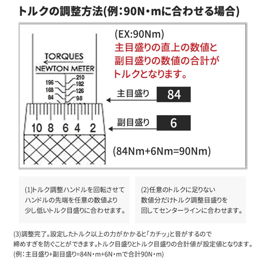 トルクレンチ タイヤ交換 専用ハードケース付き プレセット型 ホイール
