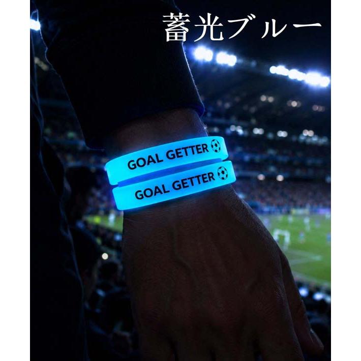 サッカー応援バングル シリコン リストバンド 2個セット ブレスレット