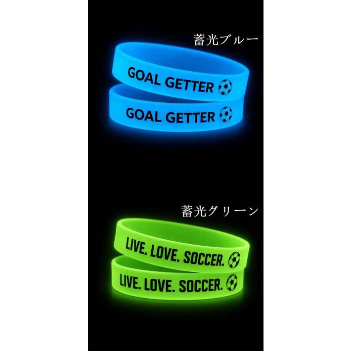 サッカー応援バングル シリコン リストバンド 2個セット ブレスレット